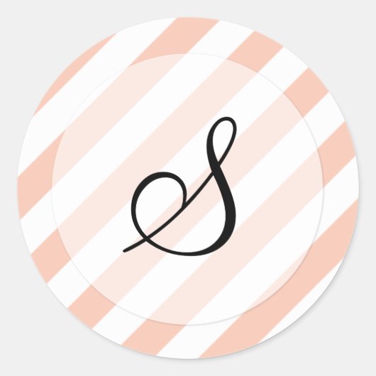 Stripey Goodness (patroon) Ronde Sticker (Voorkant)