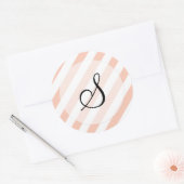 Stripey Goodness (patroon) Ronde Sticker (Envelop)