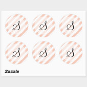 Stripey Goodness (patroon) Ronde Sticker (Vel)