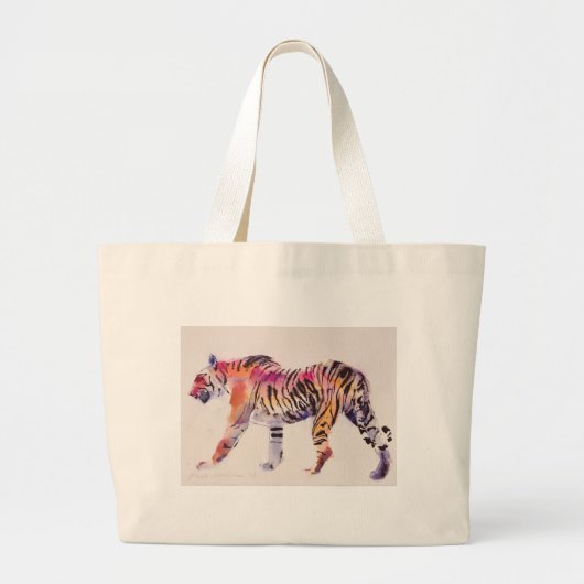 Stripey Grote Tote Bag (Voorkant)