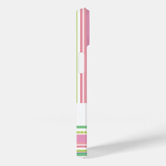 Stripey-kralen roze naam ifoon Case-Mate iPhone case (Achterkant / Rechts)