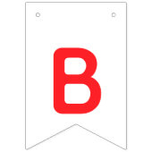 Stripey Oranje Little Monster Baby shower Vlaggetjes (Derde vlag)