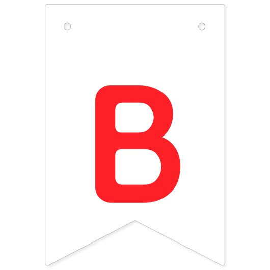 Stripey Oranje Little Monster Baby shower Vlaggetjes (Derde vlag)