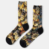 Stripey Pumpkins Cluster  Sokken (Links)