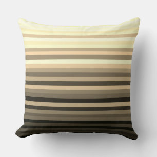 Stripey Sepia Pillow Kussen