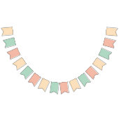 Stripey swallowtail shaped bunting banner (Alle)