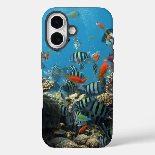 Stripey tropische vissen koraal chaos Case-Mate iPhone case (Achterkant)
