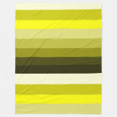 Stripey Yellows Blanket Fleece Deken (Voorkant)