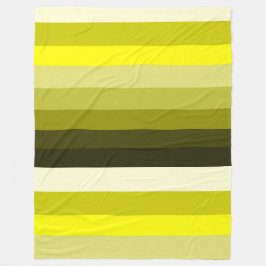 Stripey Yellows Blanket Fleece Deken