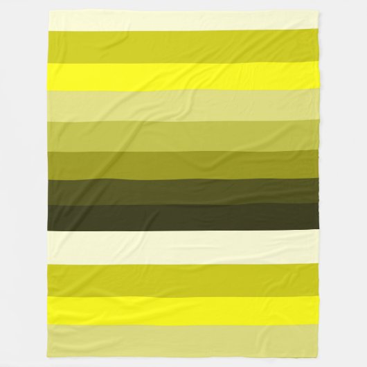 Stripey Yellows Blanket Fleece Deken (Voorkant)