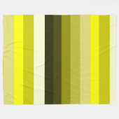 Stripey Yellows Blanket Fleece Deken (Voorkant (Horizontaal))