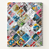 Stripfiguren Patroon Kinder spraak ballon naam Notitieboek (Achterkant)