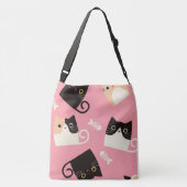 stripfiguur katten crossbody tas (Achterkant)