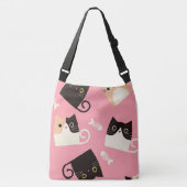 stripfiguur katten crossbody tas (Voorkant)