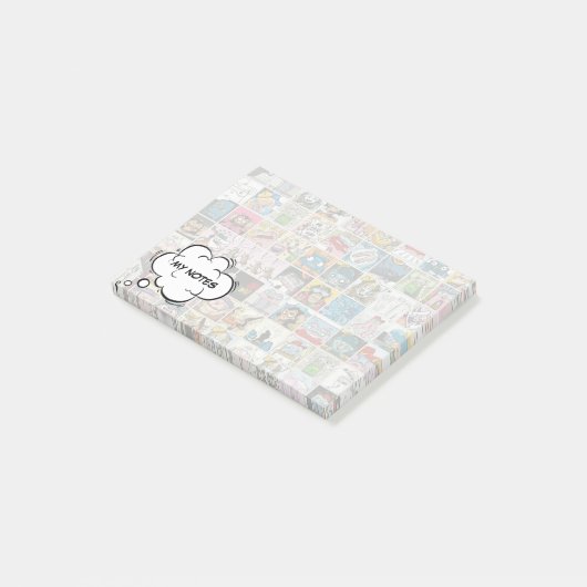 Stripfiguurpatroon beheerst mijn gedachten post-it® notes (Schuin)