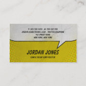  stripgele Halftone Visitekaartje (Voorkant)