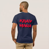 Stripgevecht krav maga t-shirt (Achterkant volledig)