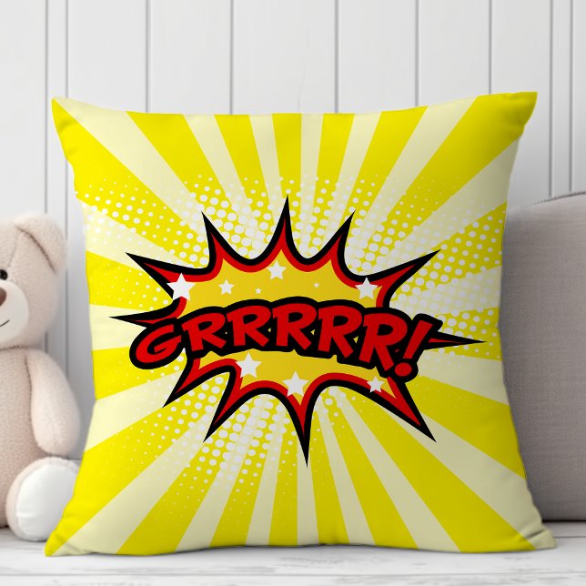Striphelden stripboek Grrr Cartoon Kussen (Creator heeft geüpload)