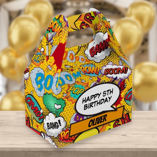 Striphelden Verjaardagsfeest Geschenkdoos Bedankdoosjes