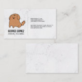 striphond | Dierenbescherming Visitekaartje (Voorkant / Achterkant)