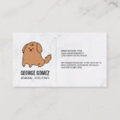 striphond | Dierenbescherming Visitekaartje (Voorkant)