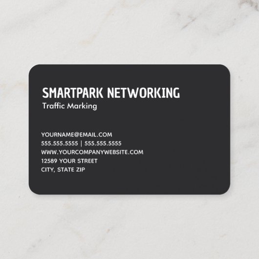 stripingaannemer visitekaartje (Achterkant)