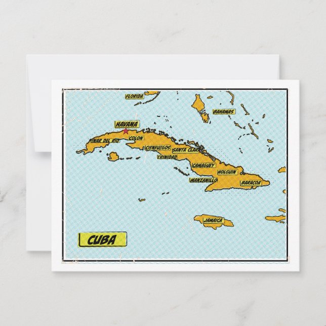  stripkaart van Cuba (Voorkant)
