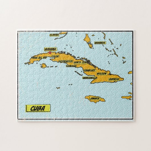  stripkaart van Cuba Legpuzzel (Horizontaal)