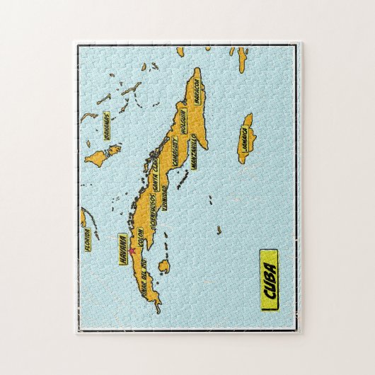  stripkaart van Cuba Legpuzzel (Verticaal)