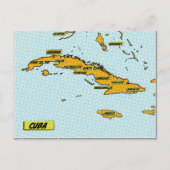  stripkaart van Cuba Uitnodiging Briefkaart (Voorkant)