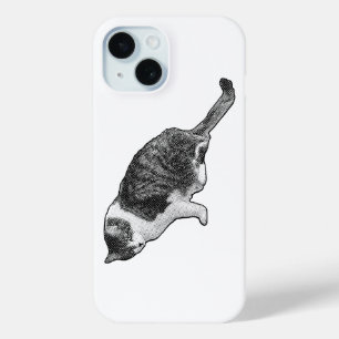 Stripkatthoestand Voegt Klassieke Touch Toe aan Ap iPhone 15 Case