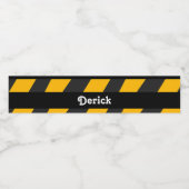 Striplijnbouwer Waterfles Etiket (Enkel label)