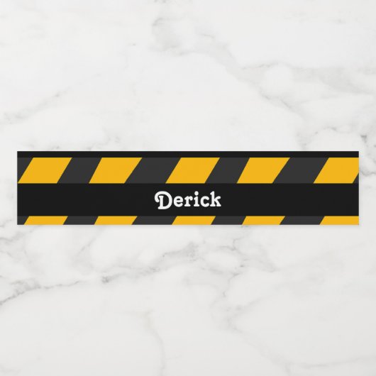 Striplijnbouwer Waterfles Etiket (Enkel label)