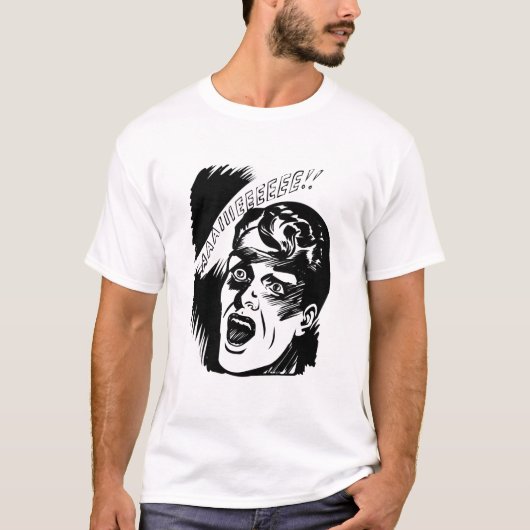 Stripman Schreeuw Halloween T-shirt (Voorkant)