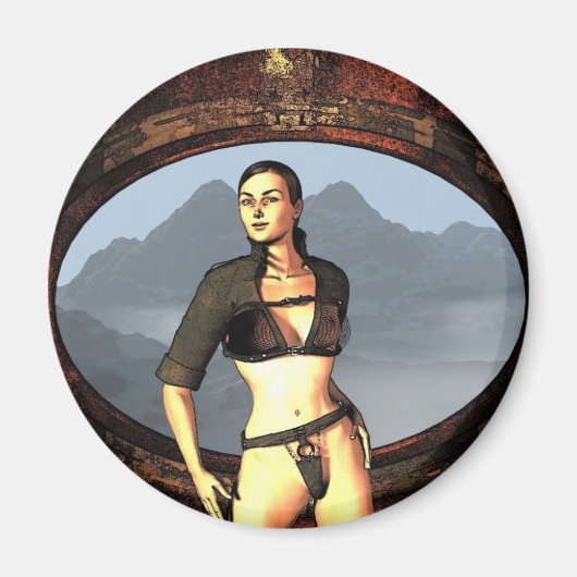 stripmeisje magneet (Voorkant)