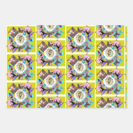 Strippaarden Inpakpapier Vel (Voorkant 2)