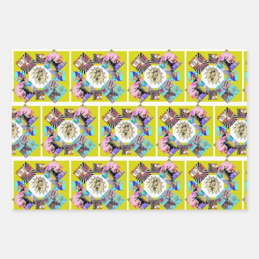 Strippaarden Inpakpapier Vel (Voorkant)