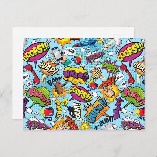 strippatroon briefkaart (Voorkant / Achterkant)