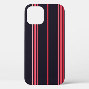 Strippatroon met blauw, wit en rode verti Case-Mate iPhone case