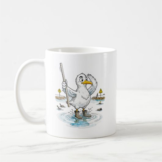 Strippenvogel Overstromingsmeter Dienst Koffiemok (Links)