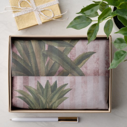 strippes ananas tissuepapier (Geschenk)