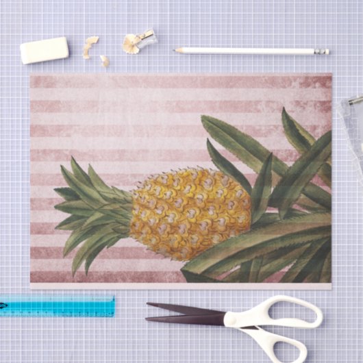 strippes ananas tissuepapier (Craft)