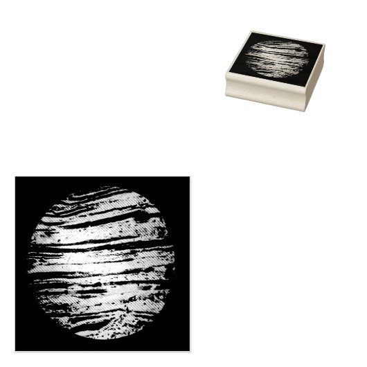 Strippy circle rubberstempel (Gestempeld)