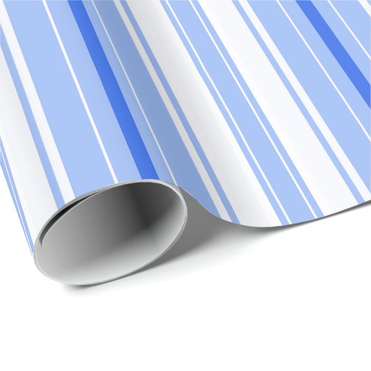 Strips - blauw. cadeaupapier (Rol Hoek)