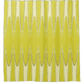 Strips Bloat - Geel Douchegordijn (Voorkant)