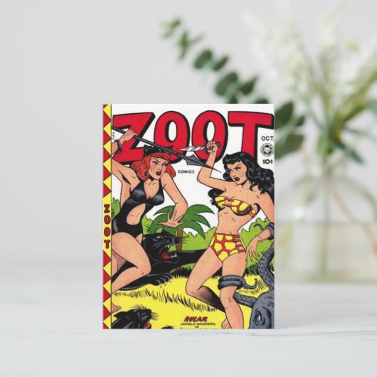  strips - briefkaart (Staand voorkant)