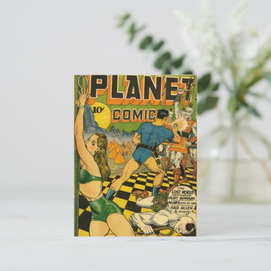  strips - briefkaart (Staand voorkant)