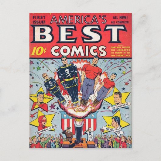  strips - briefkaart (Voorkant)