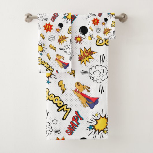 Strips Comic Bad Handdoek (Insitu)