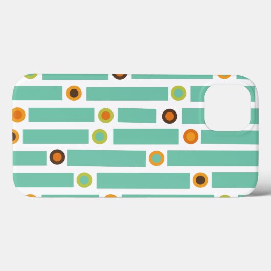 Strips en cirkels Case-Mate iPhone case (Achterkant (horizontaal))